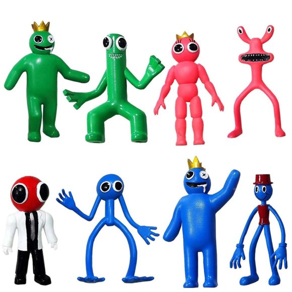 Rainbow Friends Toy Figures 8pcs Custom Characters Action Playset Figurines - Picture 5 of 6